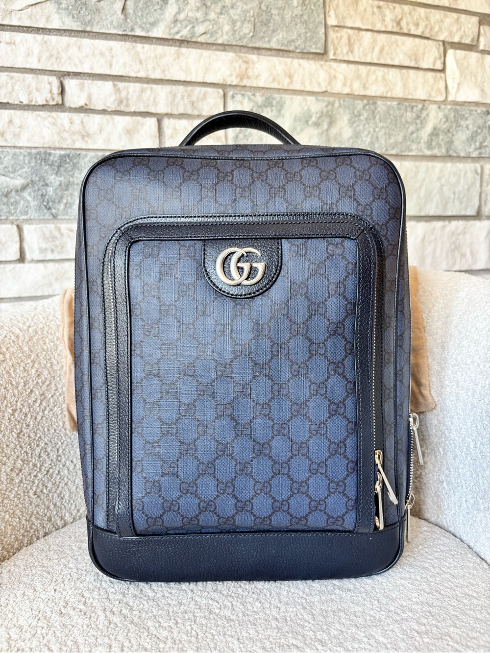 GG Supreme GG Supreme Monogram Ophidia Backpack